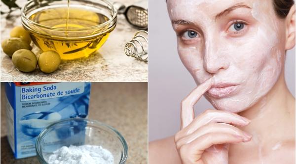 masca pentru fata cu bicarbonat si ulei de masline face minuni pentru tenul tau