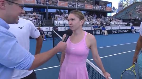 simona halep ajla tomljanovic ora meciului din turul doi la adelaide