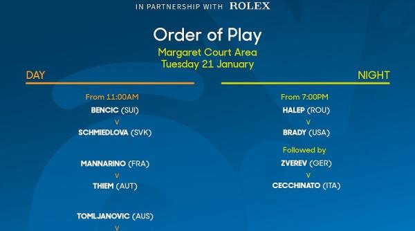 simona halep jennifer brady in turul 1 la australian open se stie ora de start