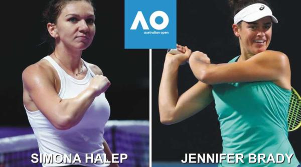 simona halep jennifer brady turul 1 australian open 2020 rezultat live text