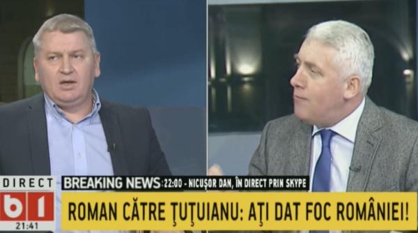 florin roman cearta cu adrian tutuianu ati dat foc tarii ce vorbiti asta e prostia lui victor ponta