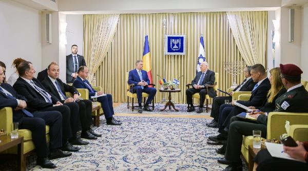 iohannis vizita in israel intalniri la nivel inalt pe agenda zilei si dineu oficial cu presedintele rivlin