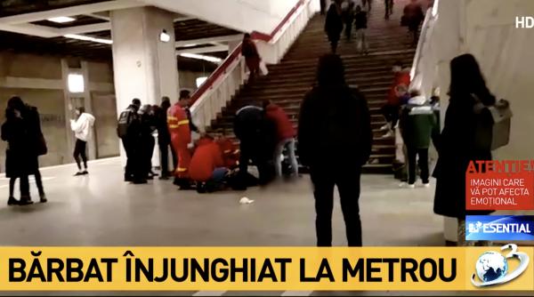 barbat injunghiat la metrou la iancului