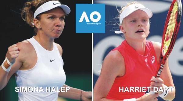 simona halep harriet dart rezultat in turul 2 la australian open 2020