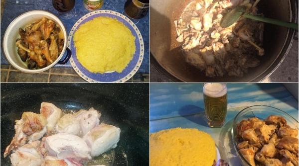 pui inabusit cu usturoi si mamaliga reteta traditional romaneasca adorata