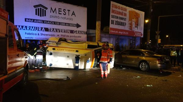 ambulanta rasturnata la constanta  patru victime