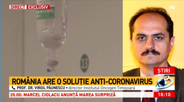 romania solutie anti coronavirus prof dr virgil paunescu