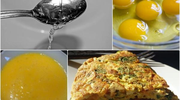 cand bati ouale pentru omleta pune si cateva lingurite de apa trucul folosit in restaurante