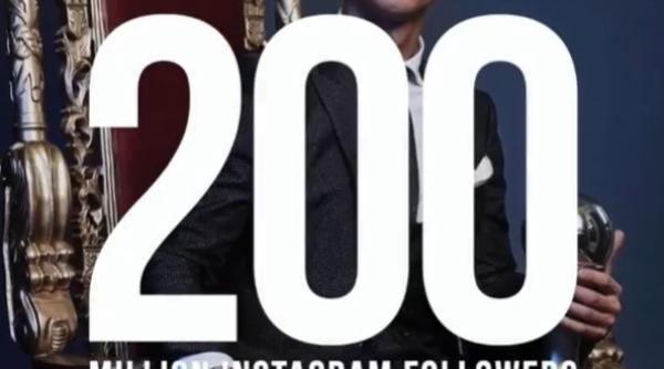 cristiano ronaldo a trecut de 200 de milioane de fani pe instagram