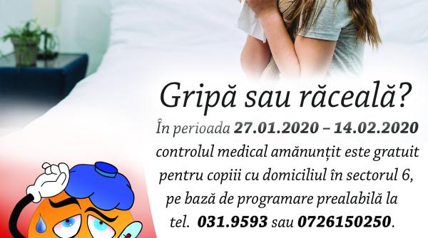 gripa sau raceala campanie de informare in sectorul 6