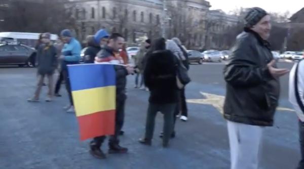 rosia montana protest in piata victoriei