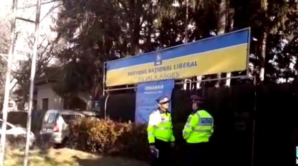 sediul pnl arges vandalizat