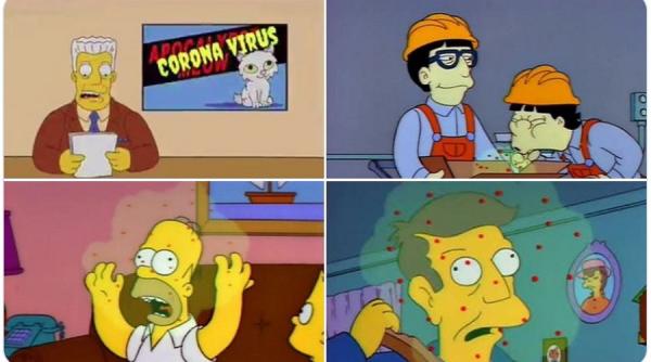 the simpsonsloveste din nou coronavirusul prezis inca din 1993