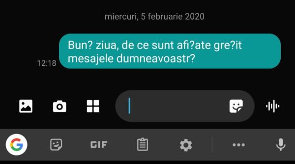 de ce apar semne de intrebare in loc de diacritice pe telefon si arat a a