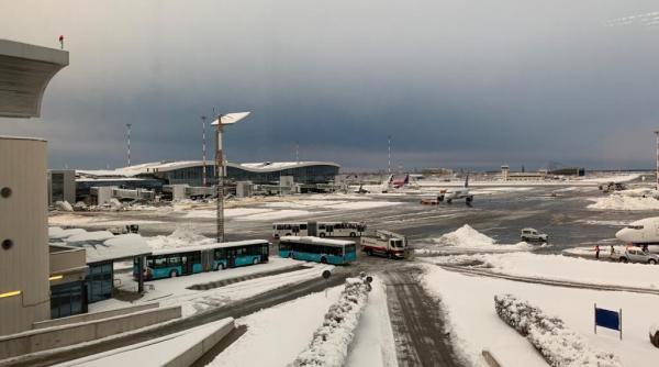 care este situatia traficului aerian pe aeroportul otopeni
