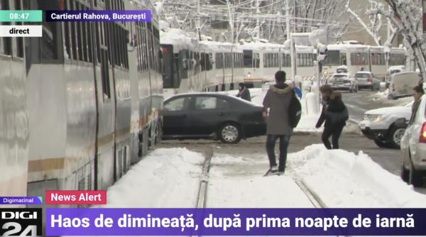 circulatia tramvaiului 32 blocata