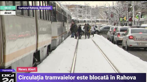 linii de tramvai blocate in bucuresti 6 februarie 2020