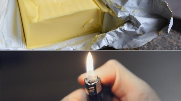 cum testezi untul sa vezi daca este amestecat cu margarina ai nevoie de o bricheta trucul este genial