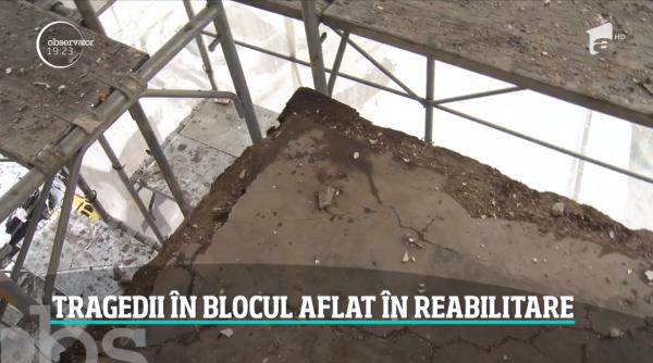 o femeie din bucuresti a murit dupa ce muncitorii i au taiat balustradele balconului