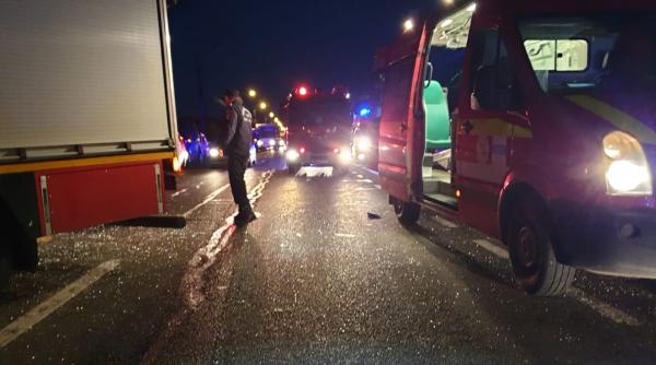 accident cu patru masini la satu mare o gravida de urgenta la spital