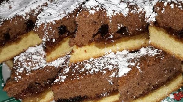 pandispan cu ness si dulceata reteta perfecta pentru weekend