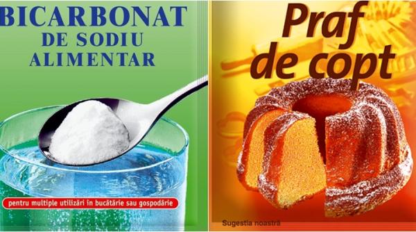 care este diferenta dintre bicarbonat si praful de copt