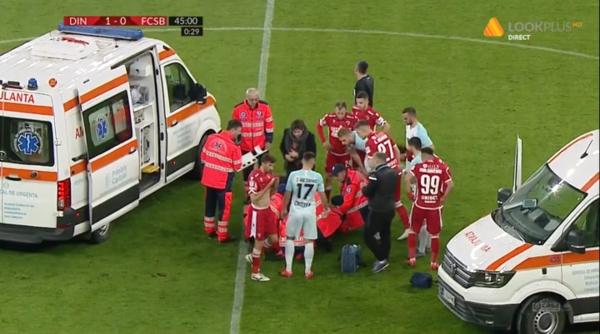 momente grave la meciul dinamo fcsb ambulanta intervine