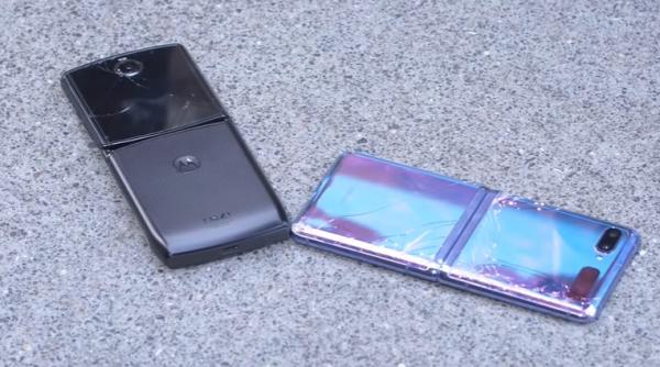 samsung galaxy z flip si motorola razr se sparg la prima cazatura cat de rezistente sunt telefoanele de 7 000 lei