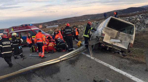 un camion si doua autovehicule accident pe centura clujului mai multe victime
