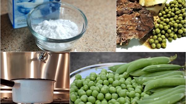 de ce sa pui bicarbonat in oala cu mazare inainte de a o pune la fiert trucul cel mai eficient