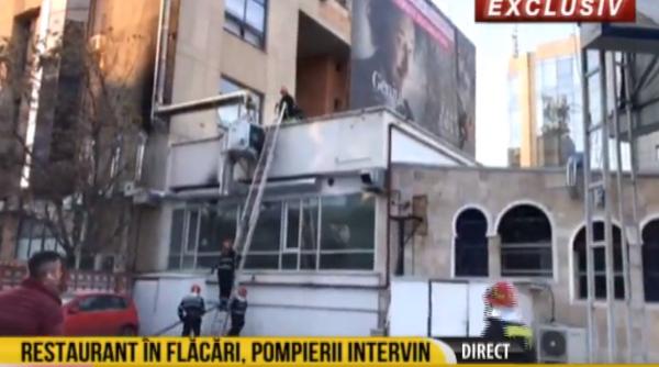 incendiu la un restaurant din baneasa