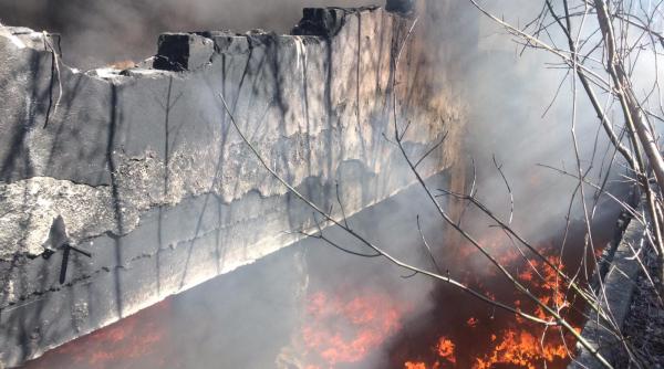 incendiu puternic in capitala