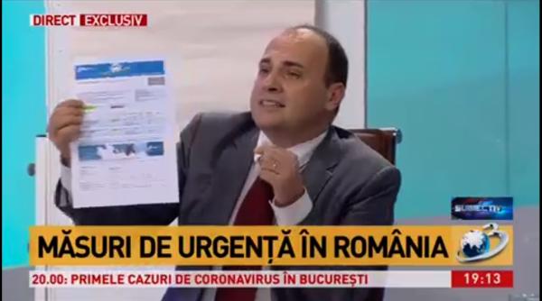 radu soviani masura extrema din cauza coronavirusului si a rupt biletul de avion in direct