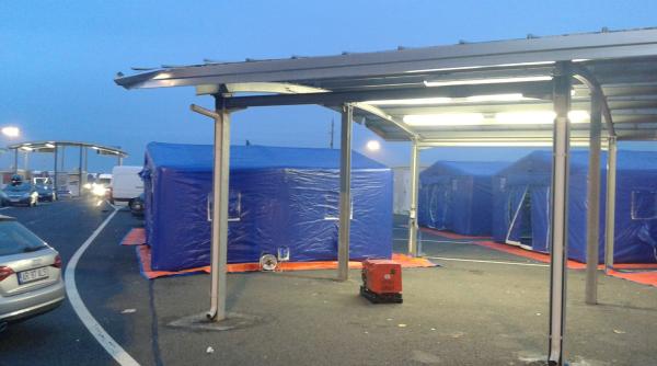 corturi montate la vama nadlac mii de romani se intorc in tara