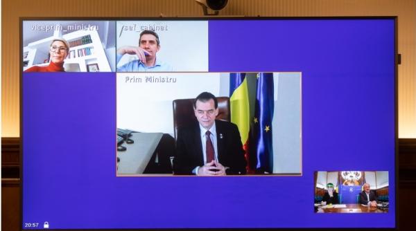 miercuri sedinta de guvern in regim de videoconferinta