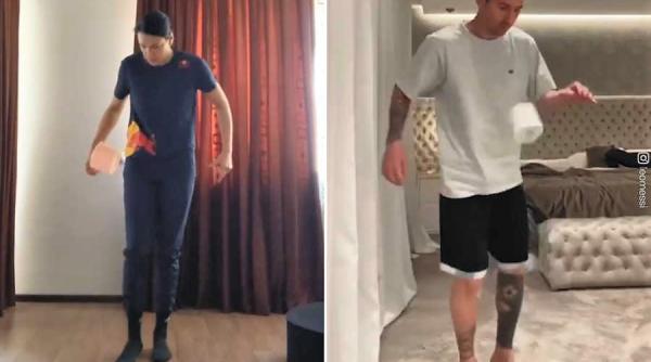 stay at home challenge cristina neagu si leo messi provocare acceptata video