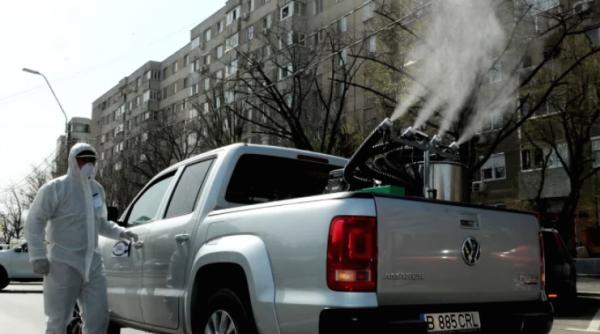 primaria sectorului 4 continua campania de dezinfectie a scarilor si aleilor de bloc a locurilor de joaca si a spatiilor verzi