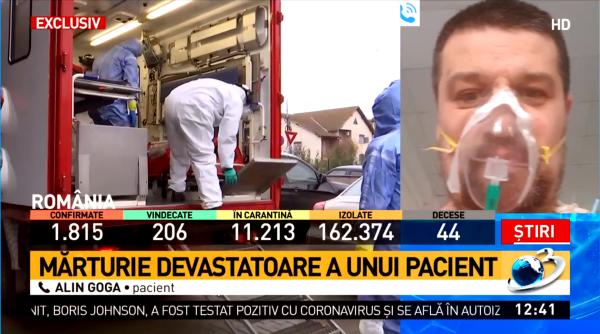 covid 19 alin goga pacientul nr 37 este foarte grav nu este nicio gluma