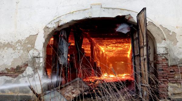 incendiu de mare amploare la un depozit de seminte