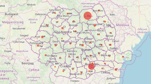 covid 19 in romania numarul infectiilor pe judete harta detaliata