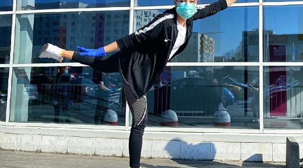 gimnasta larisa iordache nu sta in casa o putem vedea pe strada la datorie