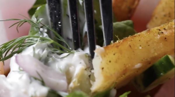 cartofi prajiti frantuzesti in salata reteta simpla si delicioasa video