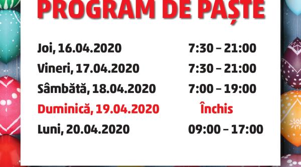 program penny in zilele sarbatorilor de pasti