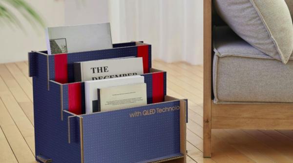 cutiile televizoarelor samsung se transforma in alte obiecte idee inedita