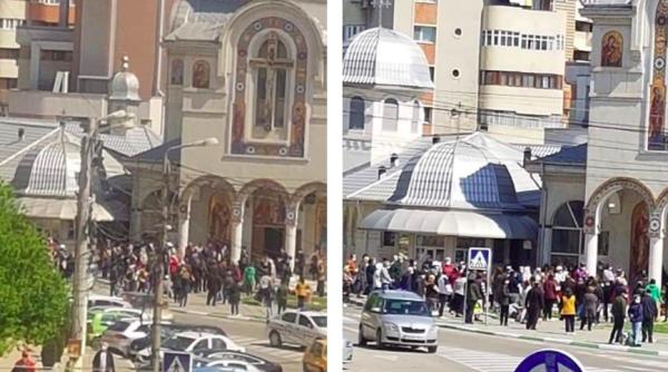 s au calcat in picioare pentru agheasma la navodari politia a intervenit