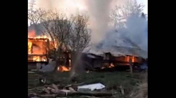 incendiu puternic la manastirea agapia