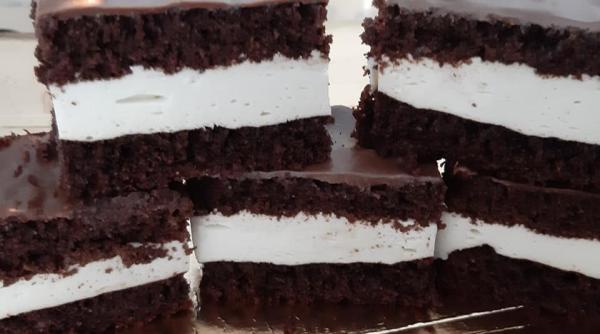 prajitura kinder felie de lapte facuta in casa reteta delicioasa