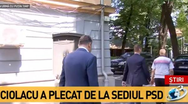 ciolacu prima declaratie in drum spre spital