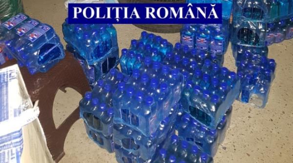 echipamente medicale si peste o tona si jumatate de dezinfectant  confiscate de politisti