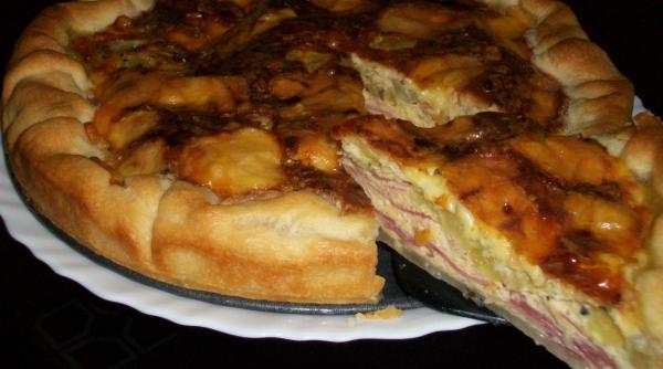 tarta cu mozzarella si sunca reteta rapida de aperitiv